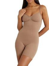 Seamless Sculpt Mid-Thigh Bodysuit – Compression Shapewear with Butt Lift